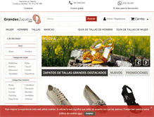 Tablet Screenshot of grandeszapatos.com